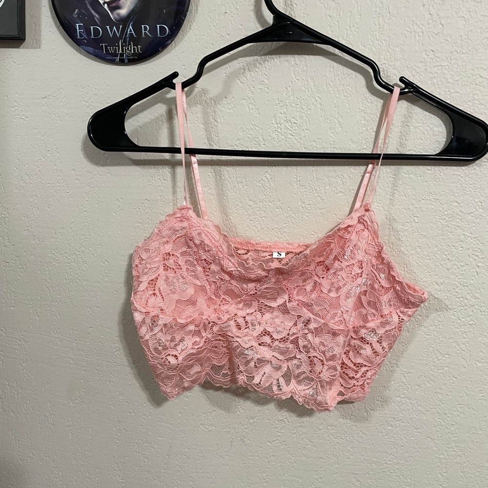 Cropped pink cami - Picture 2 of 3